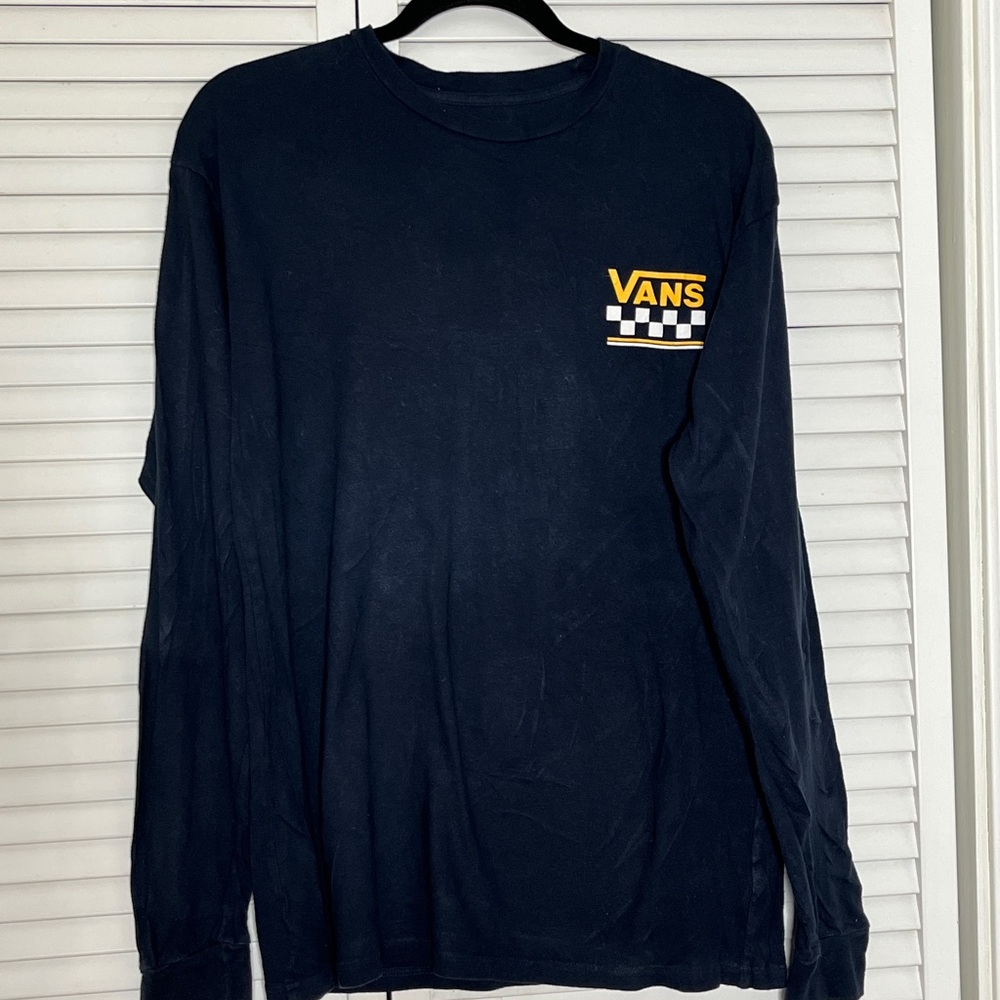 Vans Men's Navy Long Sleeve Shirt